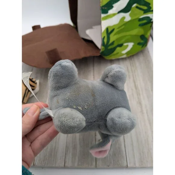 Midwood Forest Animal House Plush Play Set Stuffed Elephant Tiger Carrier - Picture 9 of 10